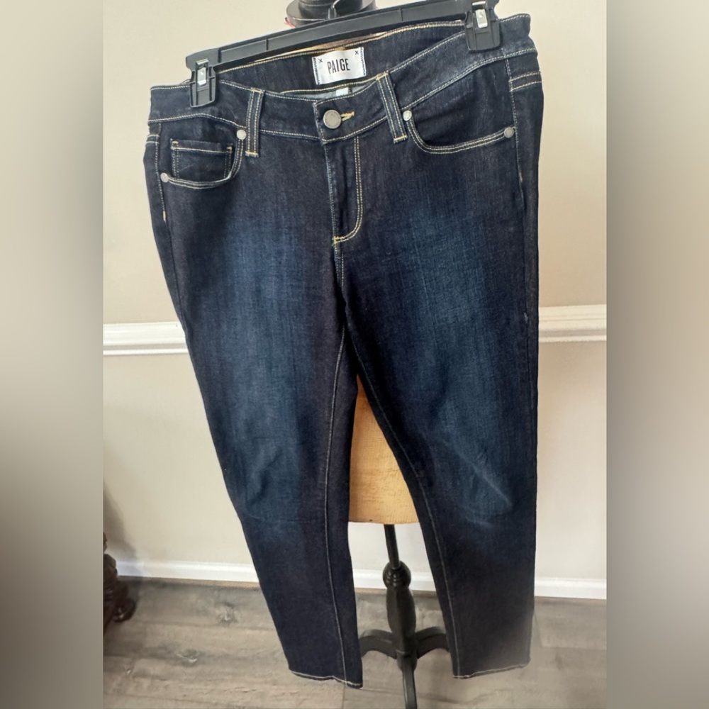 Paige Women's Dark‎ Blue Jeans 28